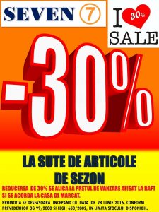 Read more about the article Seven -30% la sute de articole de sezon!
